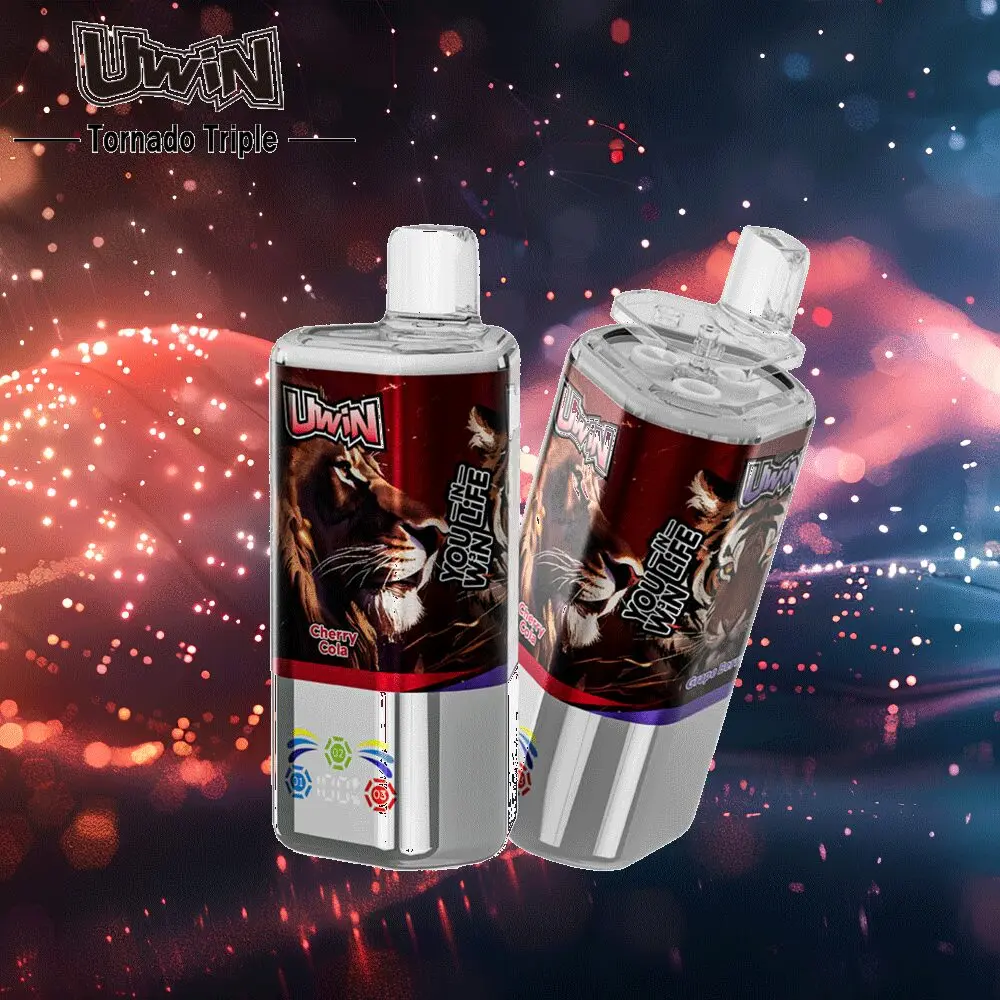 【New Arrive】Uwin Tornado Triple 60000 60K Puffs 3 in 1 Flavors Original Rechargeable LED Display Disposable Vape