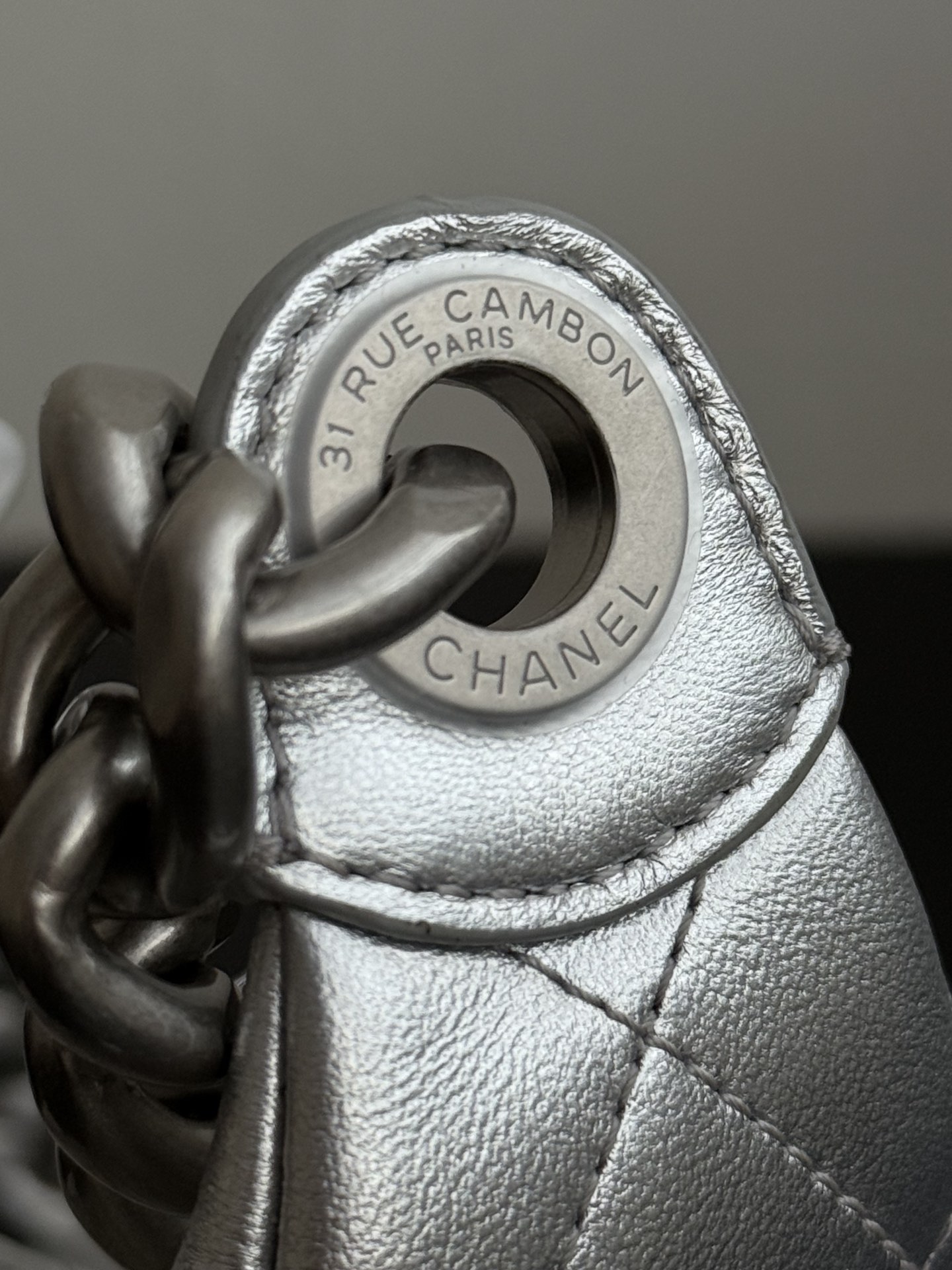 Chanel 25C Hobo Bag Silver Spring/Summer 2025 Collection 32cm/12.2cm