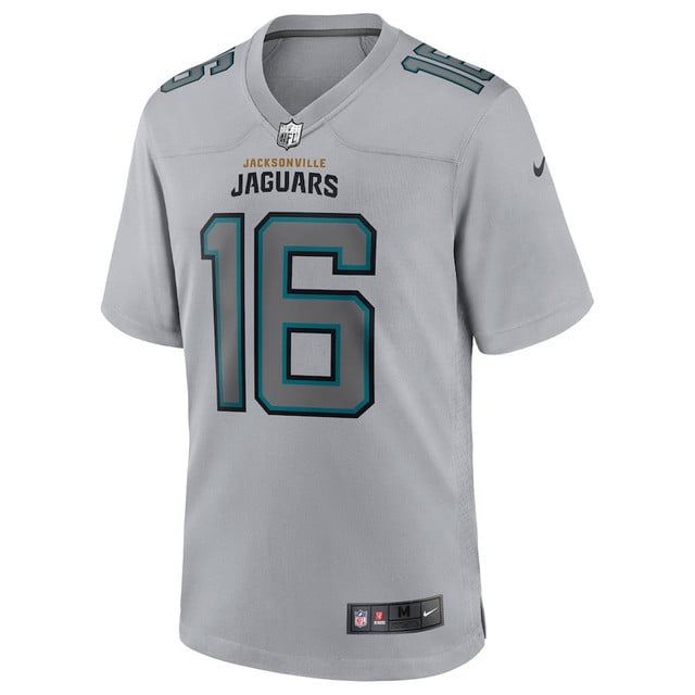 Trevor Lawrence Jacksonville Jaguars Atmosphere Fashion Game Jersey - Gray