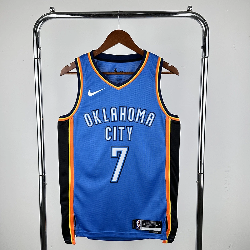 2023 NBA Oklahoma City Thunder 7 HOLMGREN Basketball Jersey