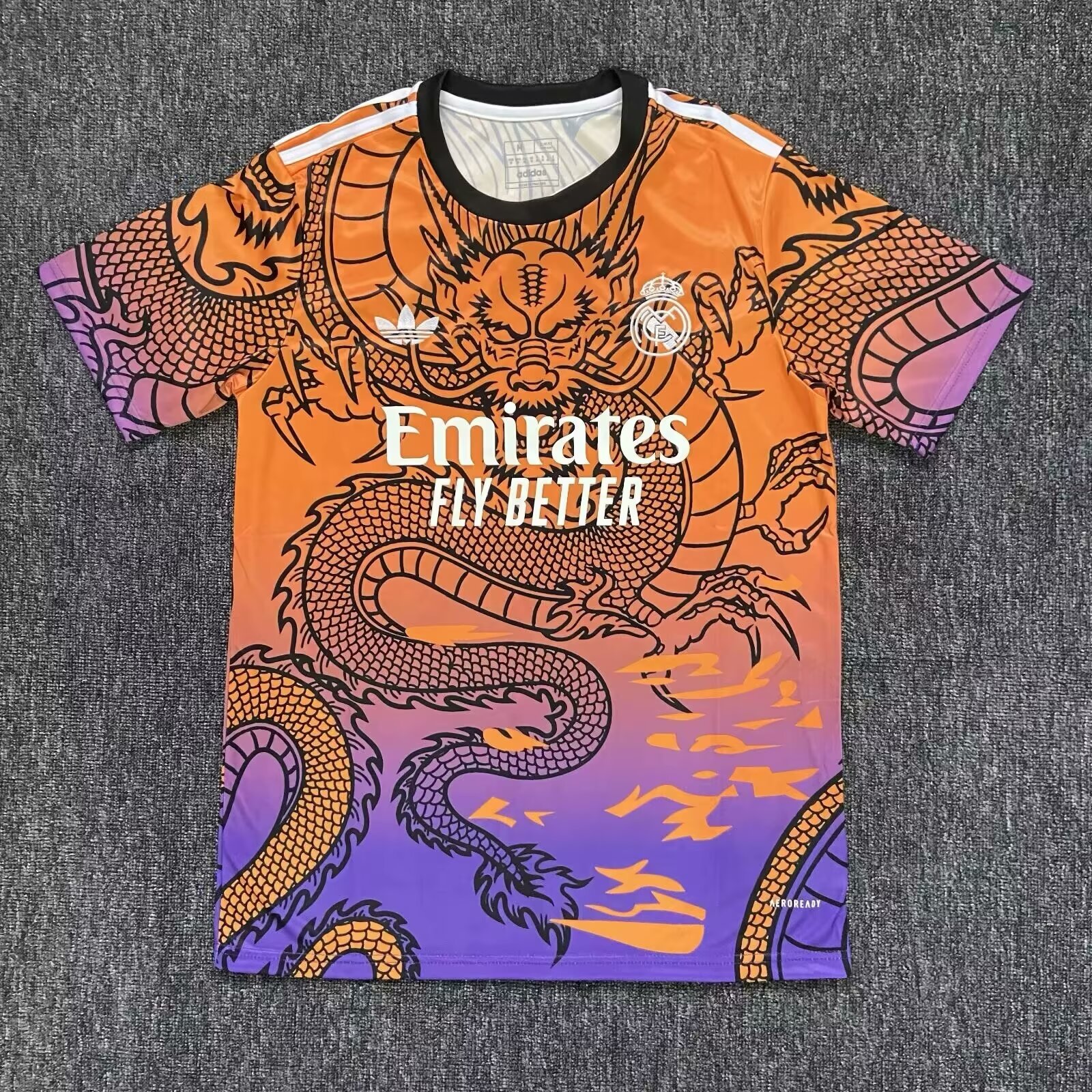2024/2025 Real Madrid Special Gradient Orange Dragon Football Shirt 1:1 Thai Quality