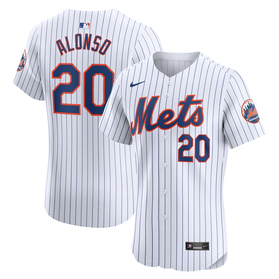 Pete Alonso New York Mets Home Elite Jersey White