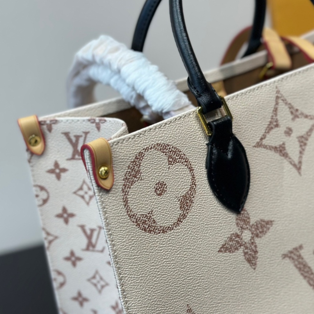 Louis Vuitton OnTheGo MM Tote Bag ‘Monogram Dune’ 35Cm M46912