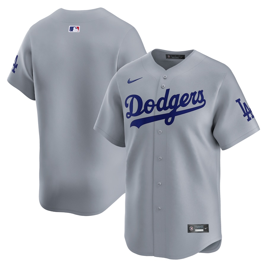 Los Angeles Dodgers Road Limited Jersey Gray
