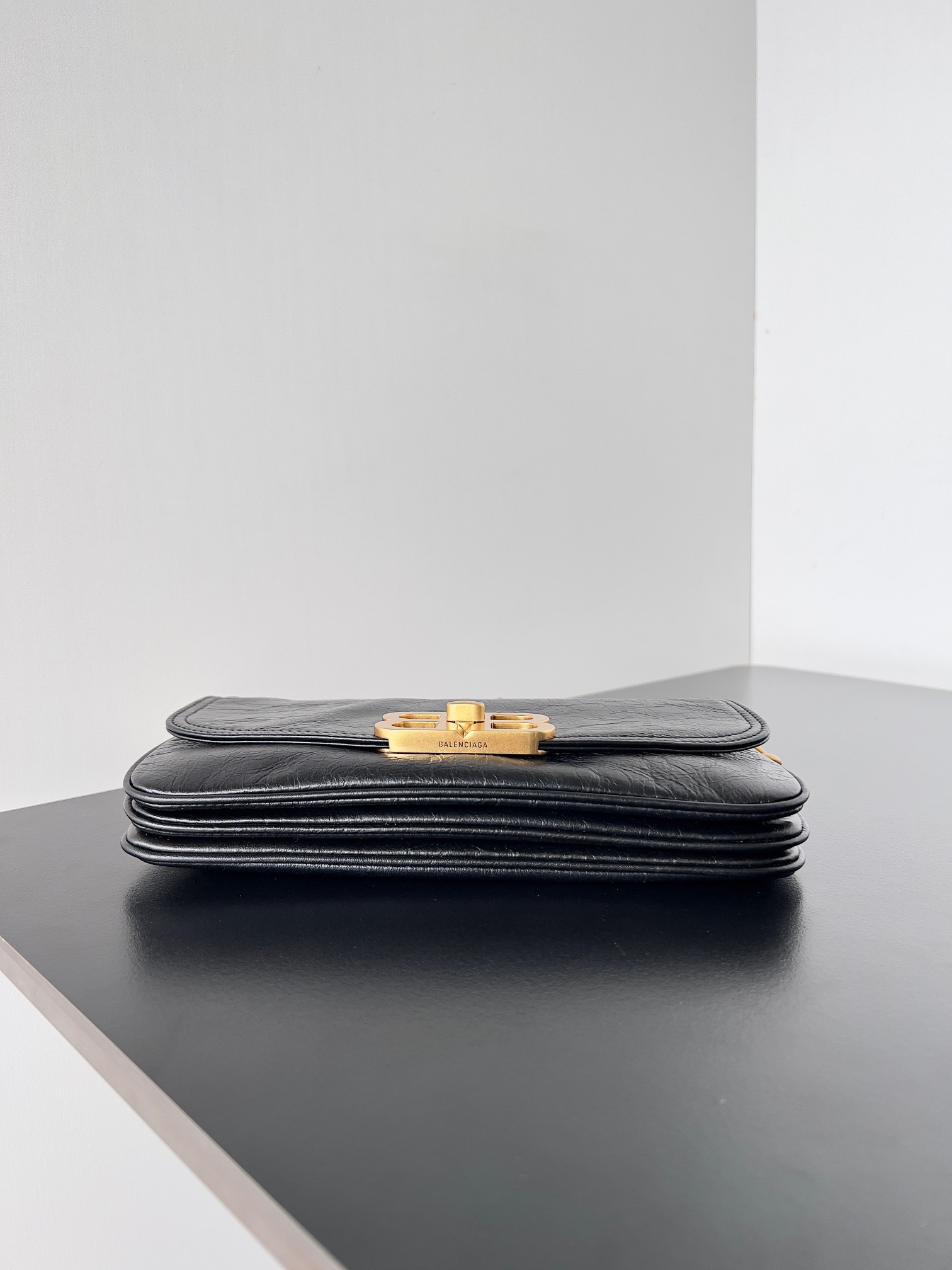 𝐁𝐚𝐥𝐞𝐧𝐜𝐢𝐚𝐠𝐚 bb soft shoulder bag-Gold