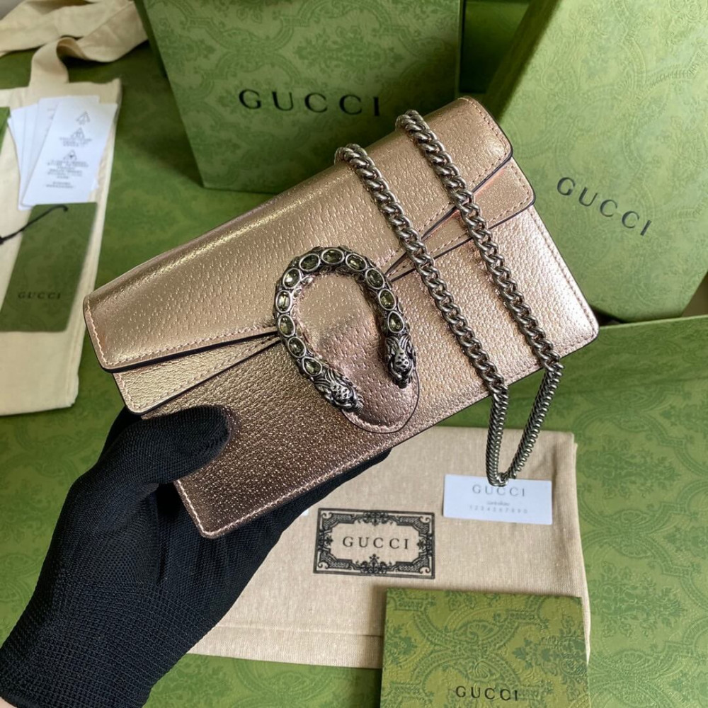 Gucci Dionysus Super Mini Bag in Rose Gold