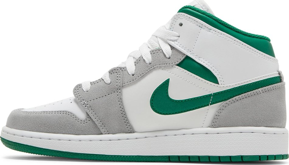 Air Jordan 1 Mid SE GS Grey Pine Green DC7248-103