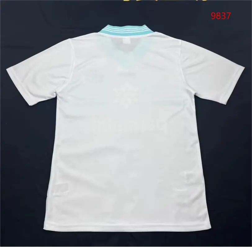 retro 1996-97 Marseille home football jersey