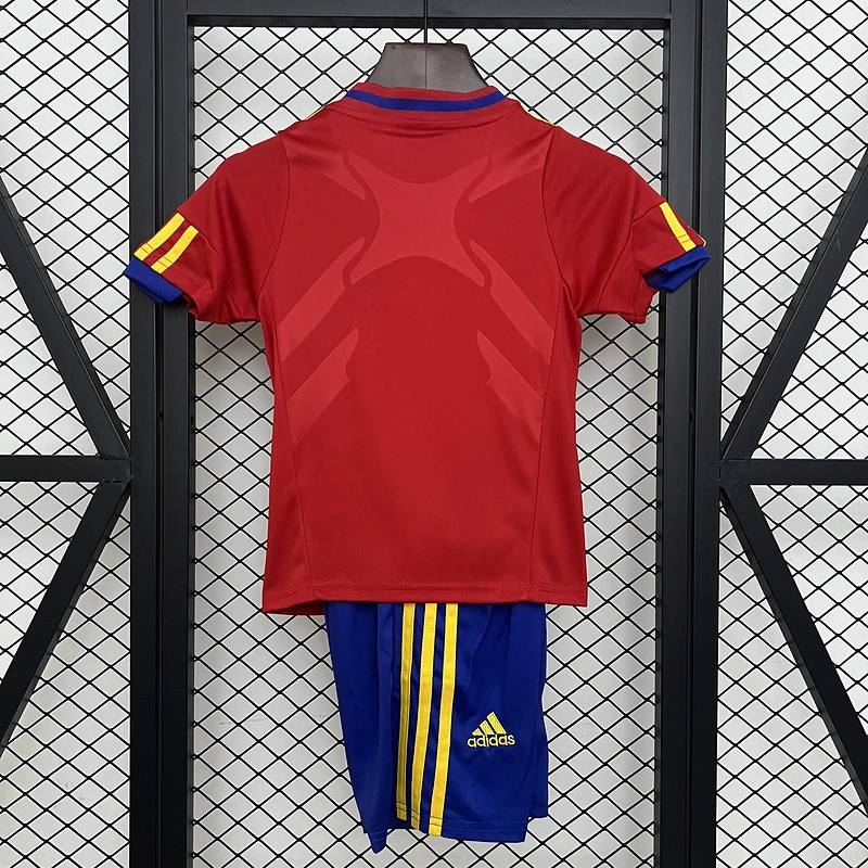 Retro kids 2010 KIDS Spain Home Football jersey retro