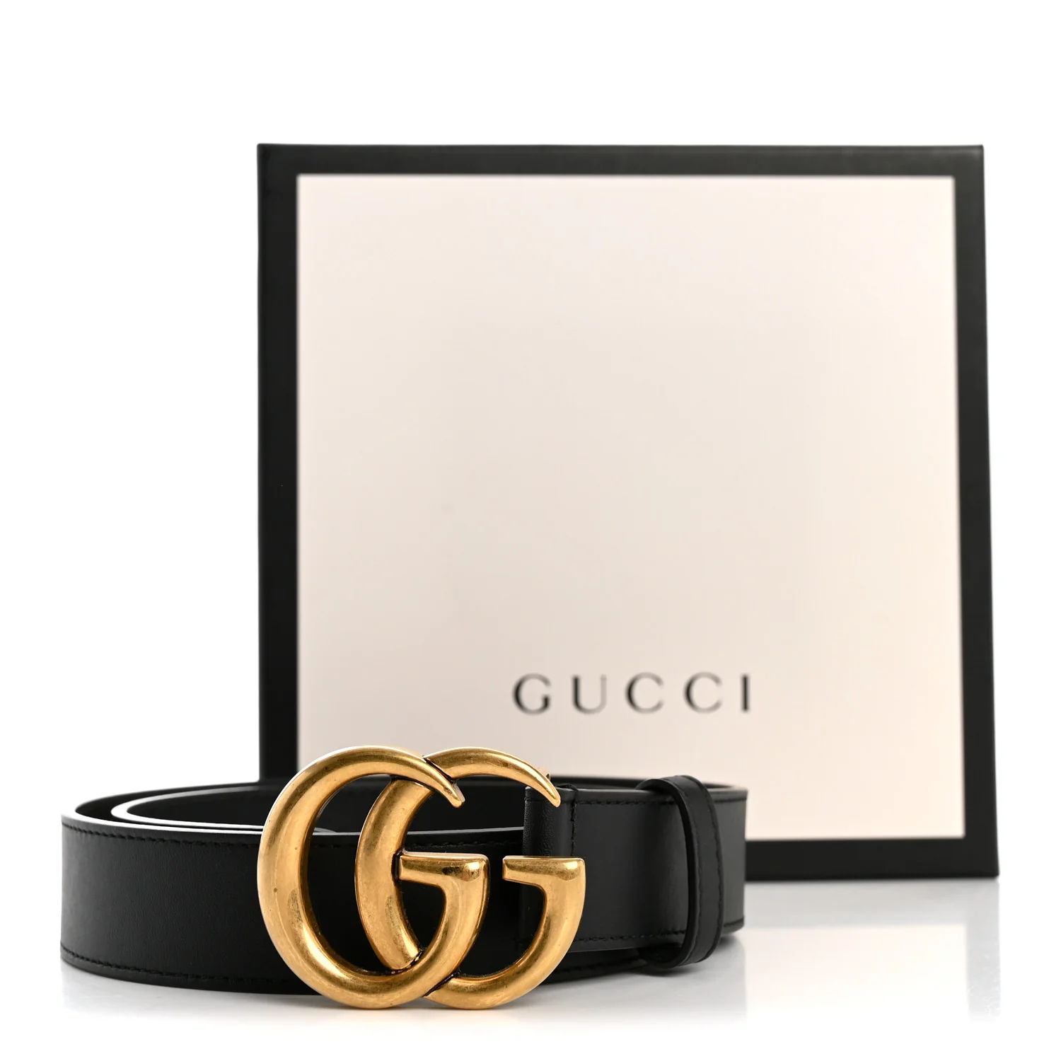Calfskin Double G 30mm 70 28 Belt Black