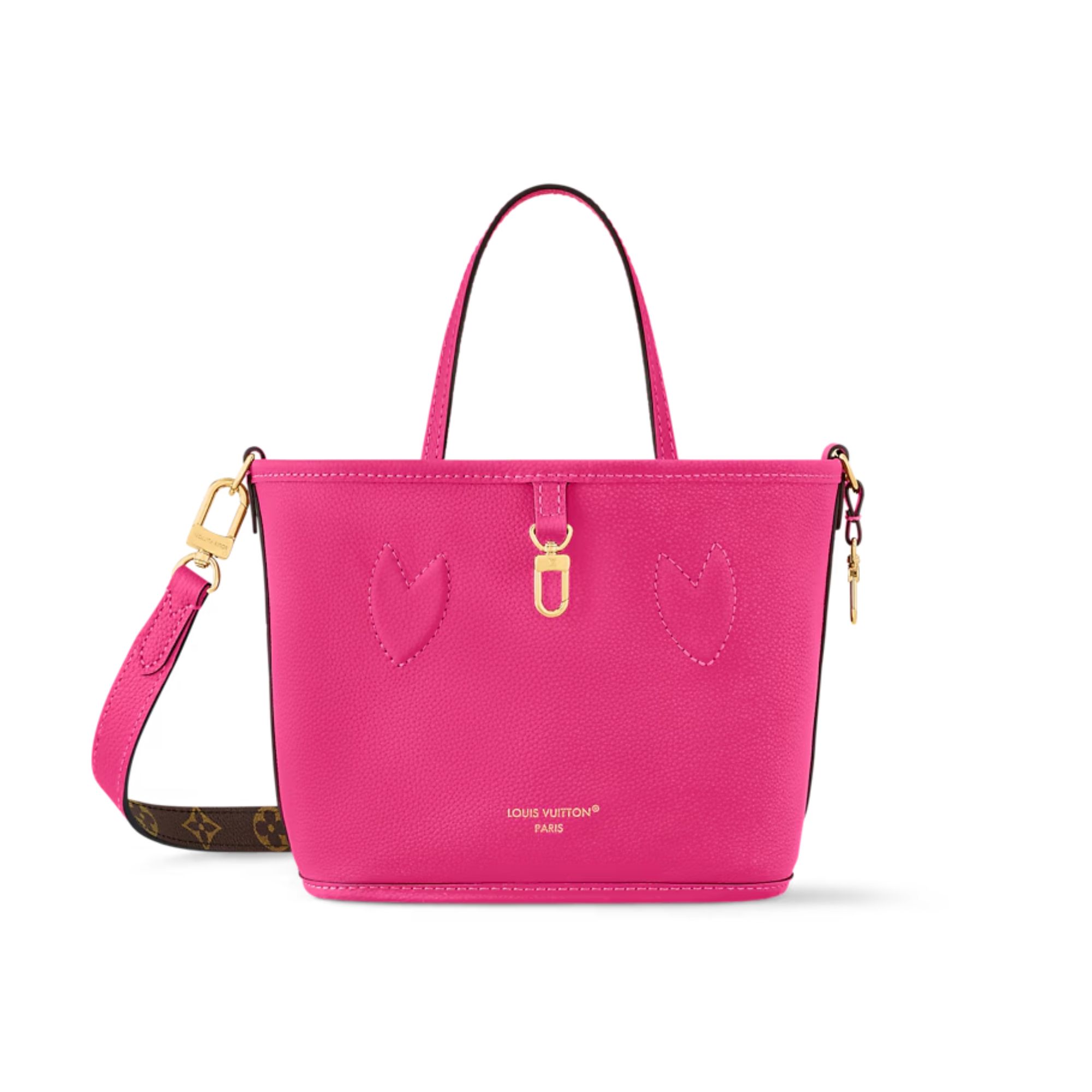 Louis Vuitton Neverfull Bandoulière Inside Out BB Rose Pondichery Cowhide 26.5cm M12106