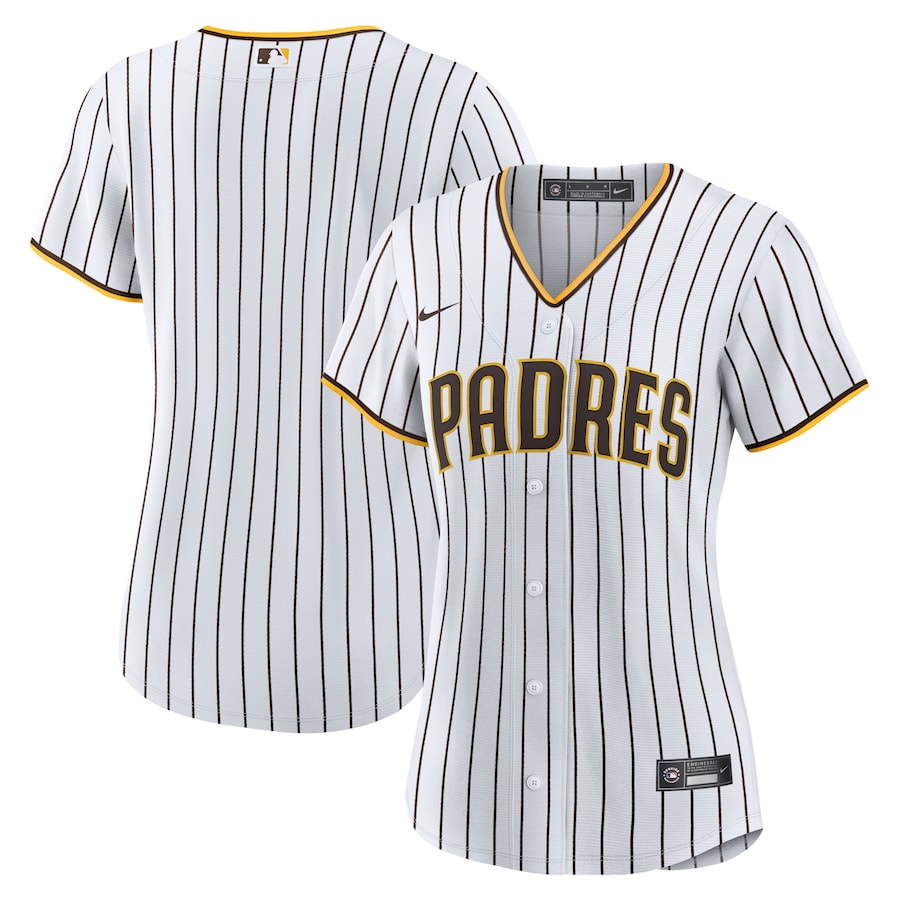 San Diego Padres Women's Home Team Jersey White