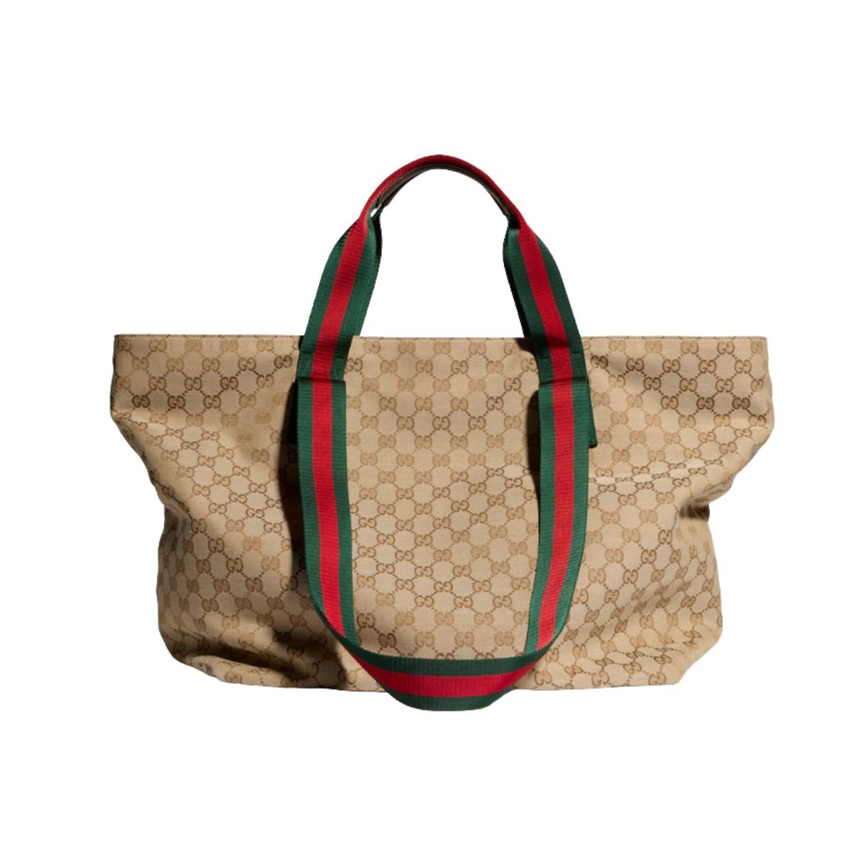 Gucci GG Medium Tote Bag 36cm/14.2in Sand And Brown GG Canvas ‎875929