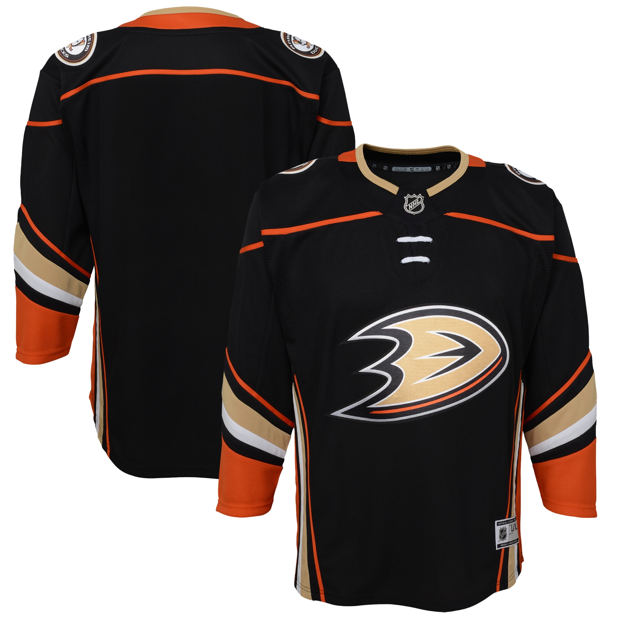 Anaheim Ducks Youth Home Premier Jersey – Black