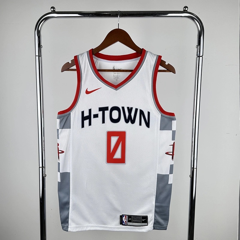2020 NBA Houston Rockets 0 WESTBROOK Basketball Jersey