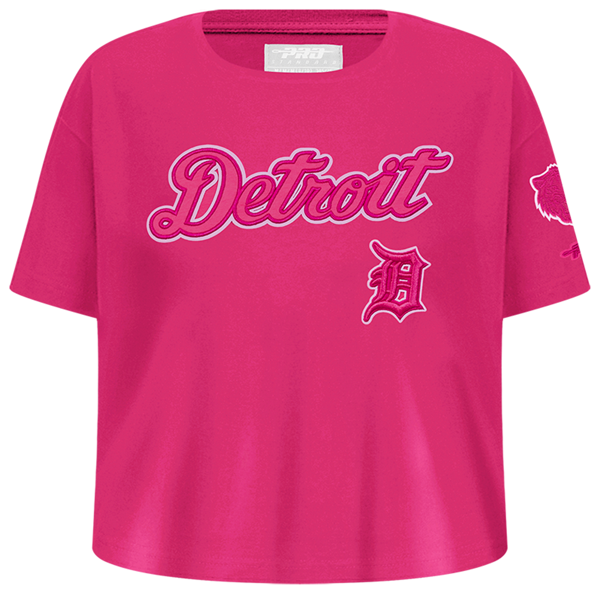 Pro Standard Detroit Tigers Triple Pink Ss Boxy Tee