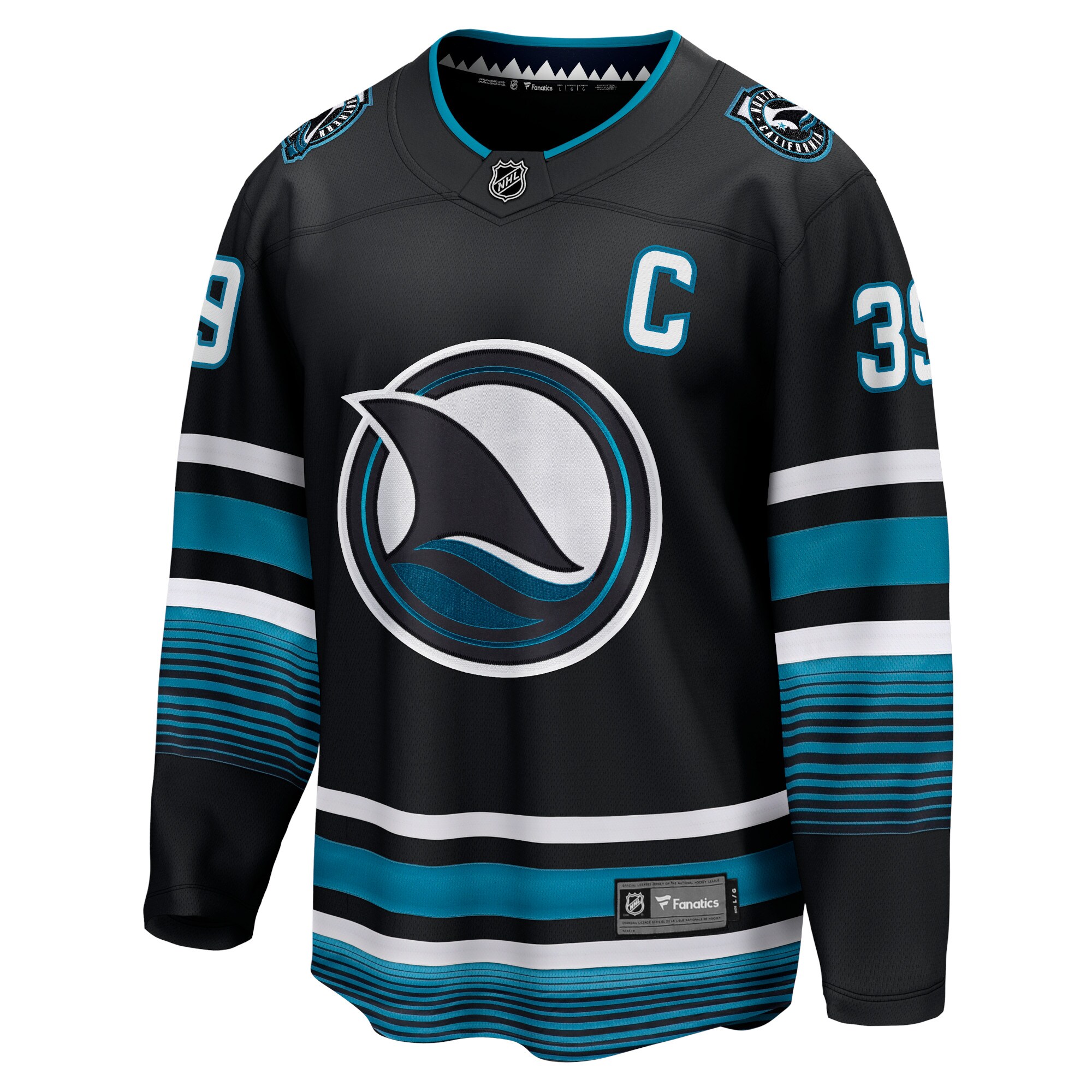 Logan Couture San Jose Sharks Fanatics Alternate Premier Breakaway Player Jersey – Black