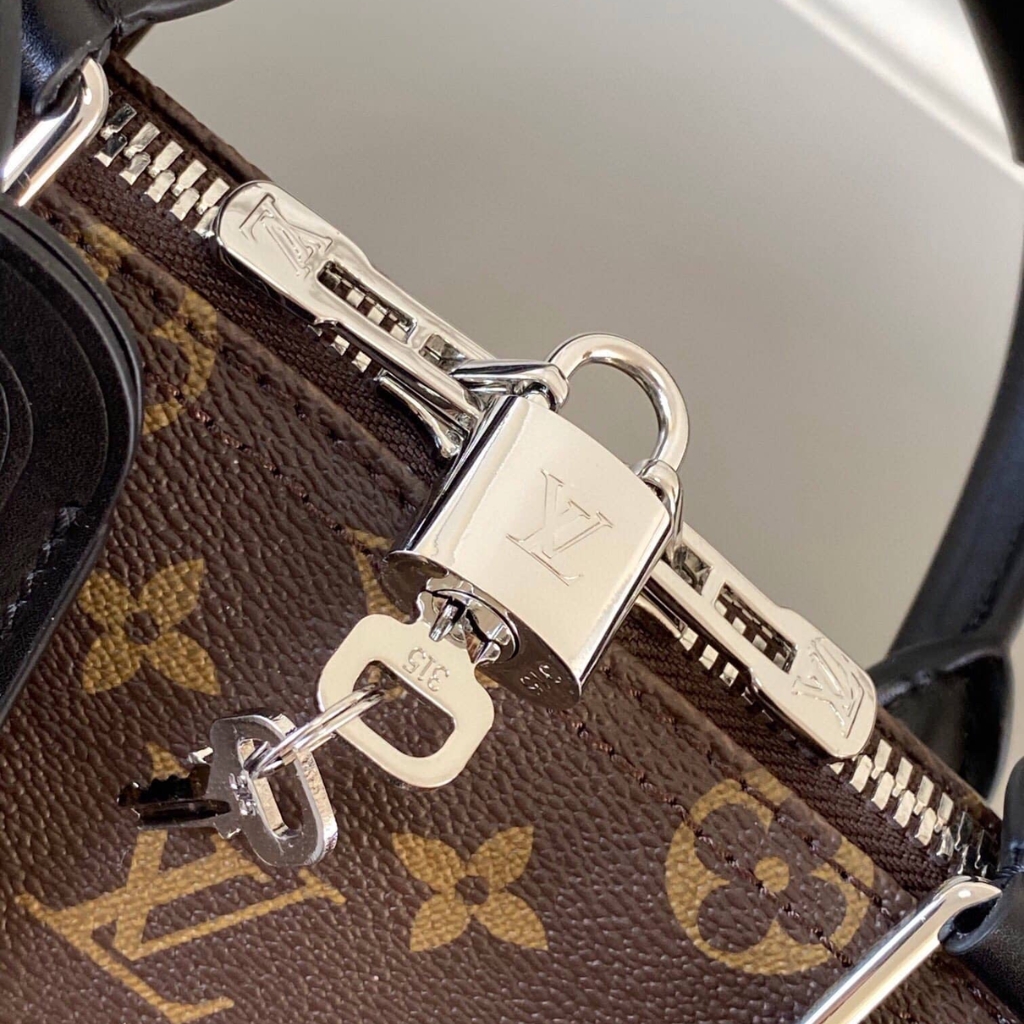 Louis Vuitton Keepall Bandoulière 55 Monogram Macassar 55cm M56714