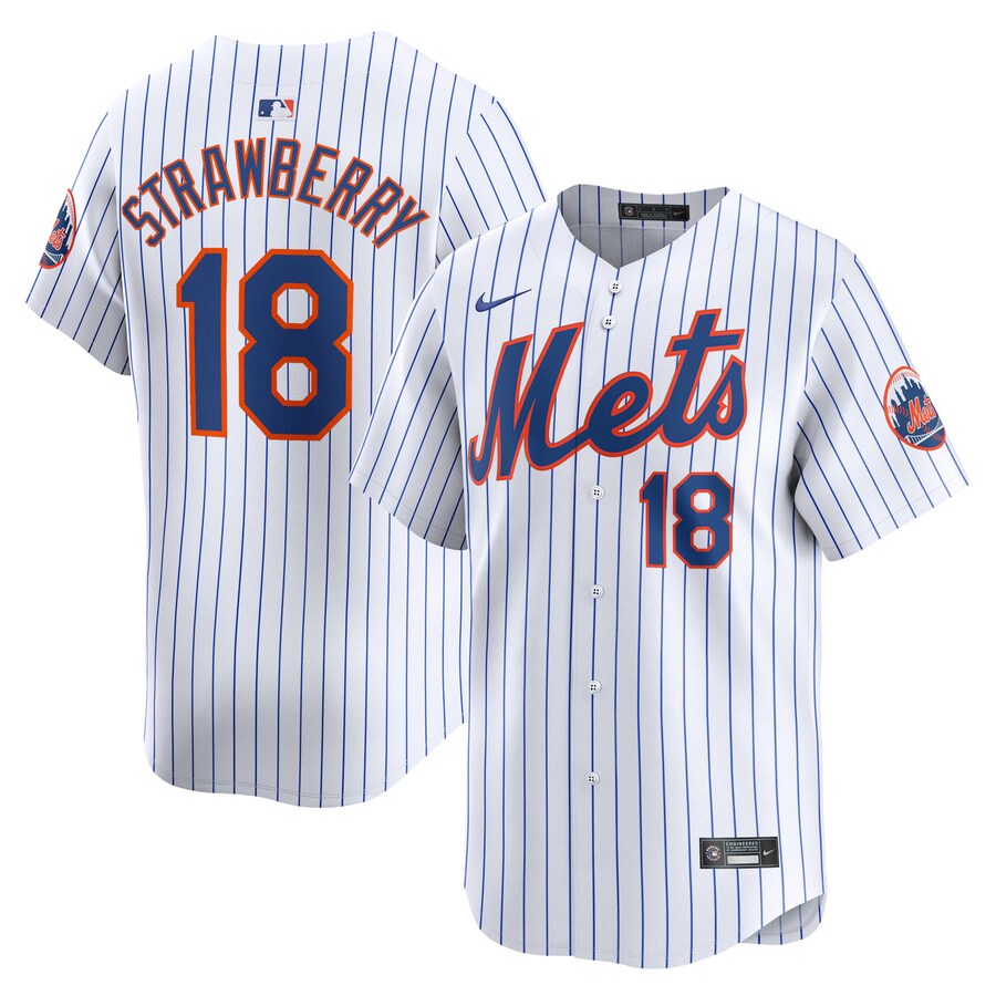 Darryl Strawberry New York Mets Home Limited Player Jersey White