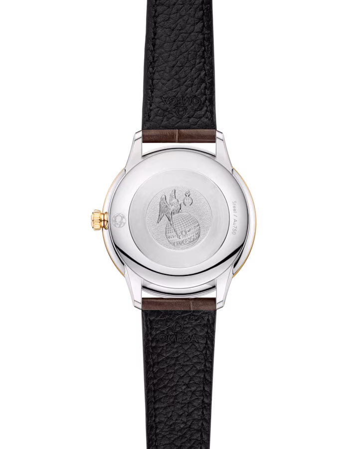 Omega De Ville Prestige 27.5 mm Yellow Dial Stainless Steel and 18k Yellow Gold Strap 434.23.28.60.58.001