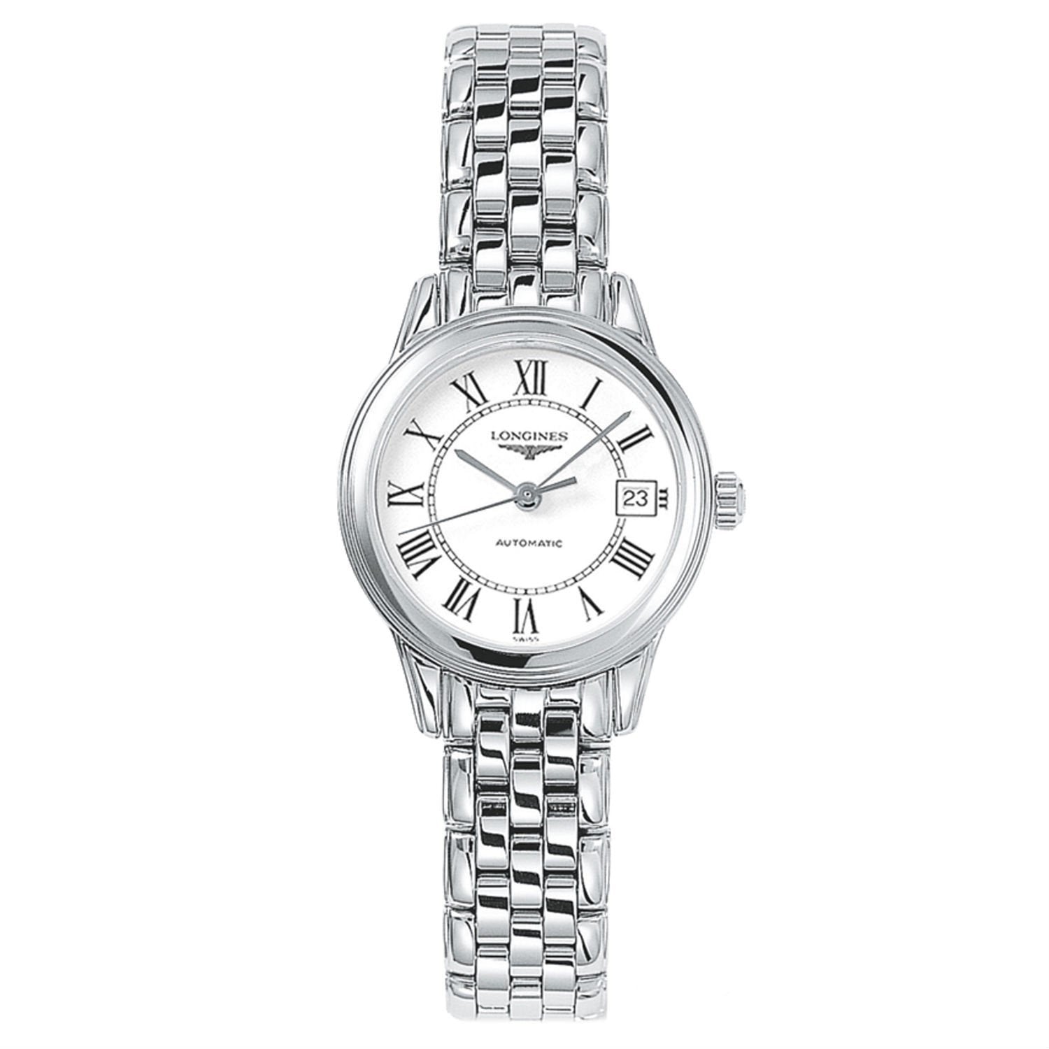 【Super Clone】Longines Women's L42744216 Flagship Stainless Steel Watch