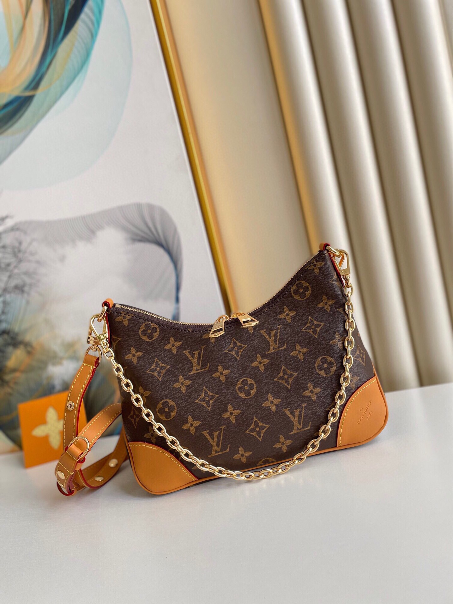 Louis Vuitton Lv Boulogne Monogram Canvas Beige M45832 29cm/ 11.8in
