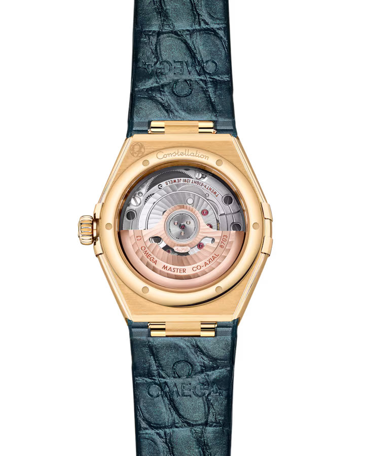 Omega Constellation Ladies' Selection 29mm yellow gold on leather strap 131.58.29.20.99.002