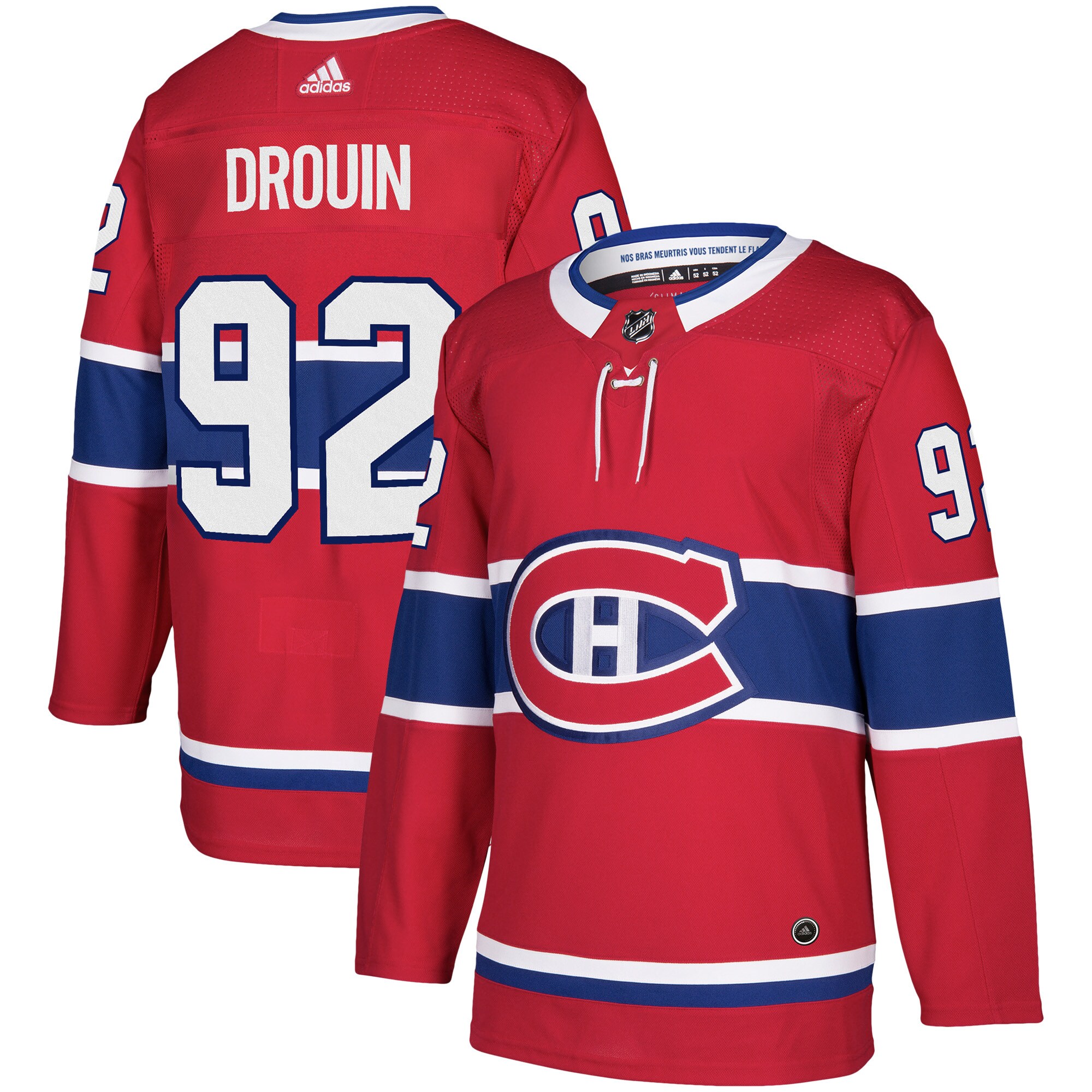 Jonathan Drouin Montreal Canadiens adidas Authentic Player Jersey – Red