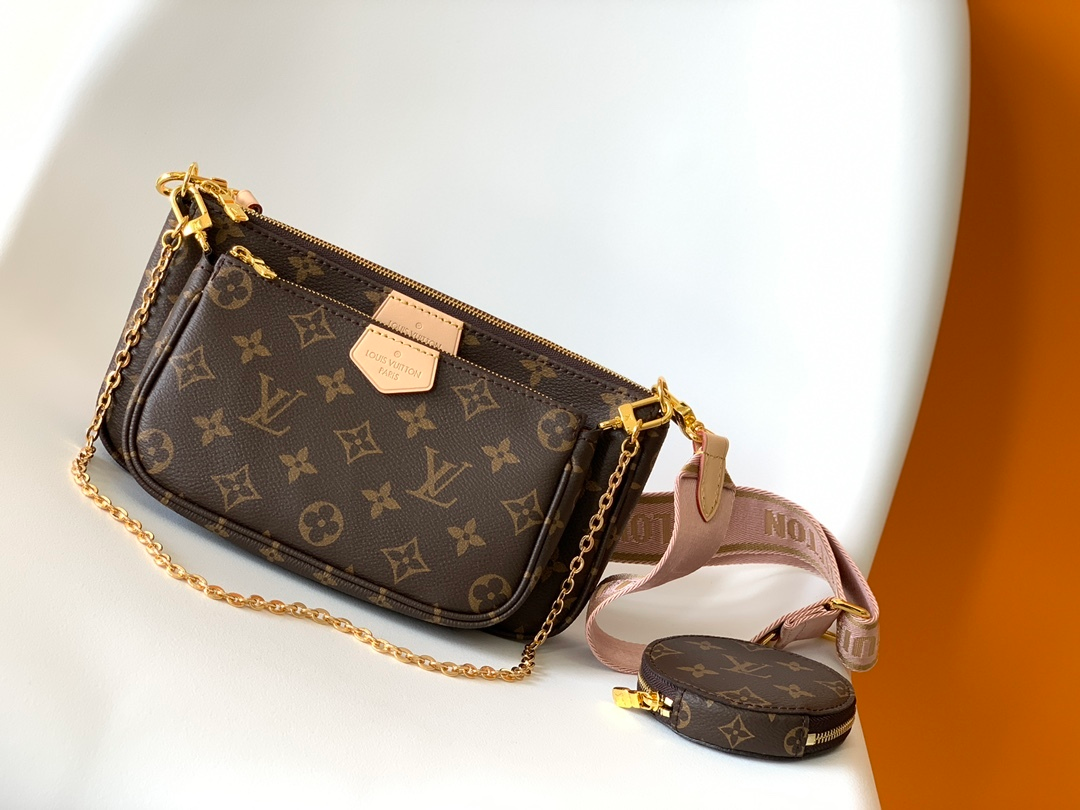 Louis Vuitton Multi Pochette Accessoires Monogram – Women – Handbags Light Pink