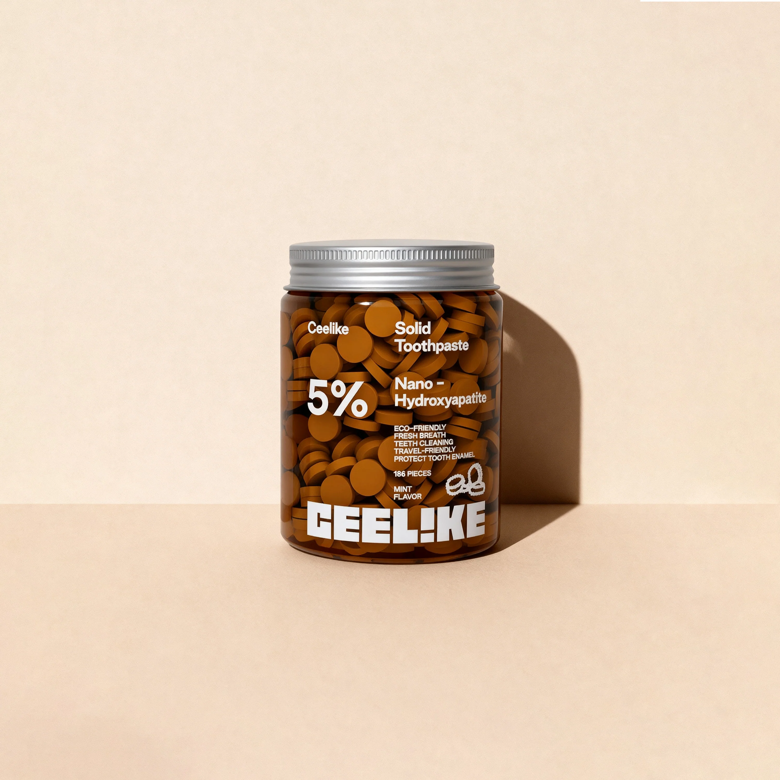 CEELIKE 5% Hydroxyapatite Toothpaste Tablets