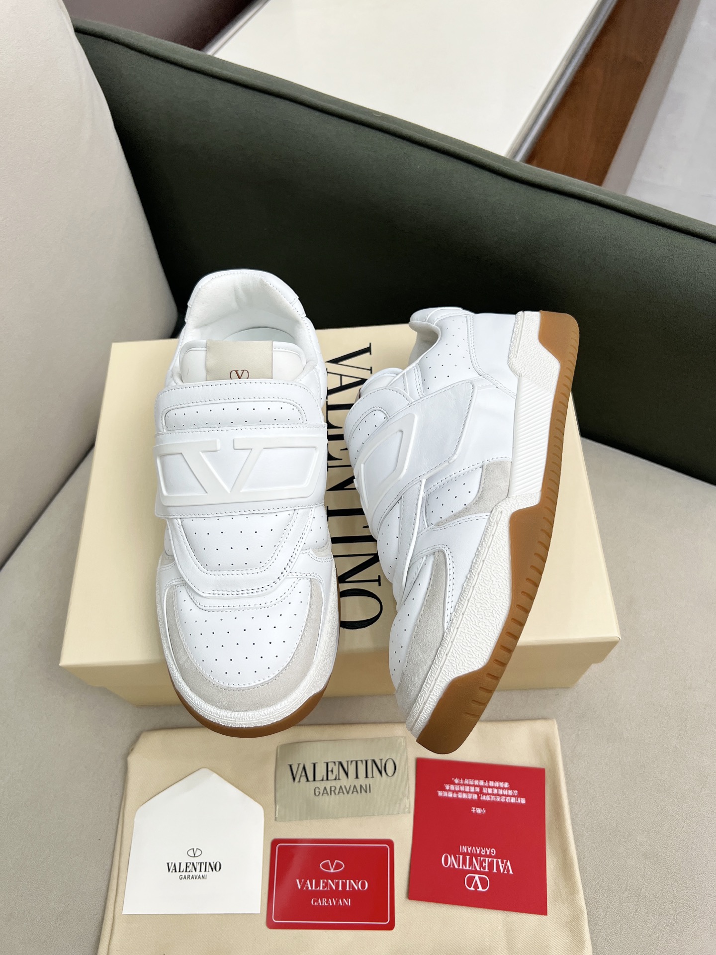 VALENTINO Joie De Jouer Low Top Sneaker In Nappa Calfskin