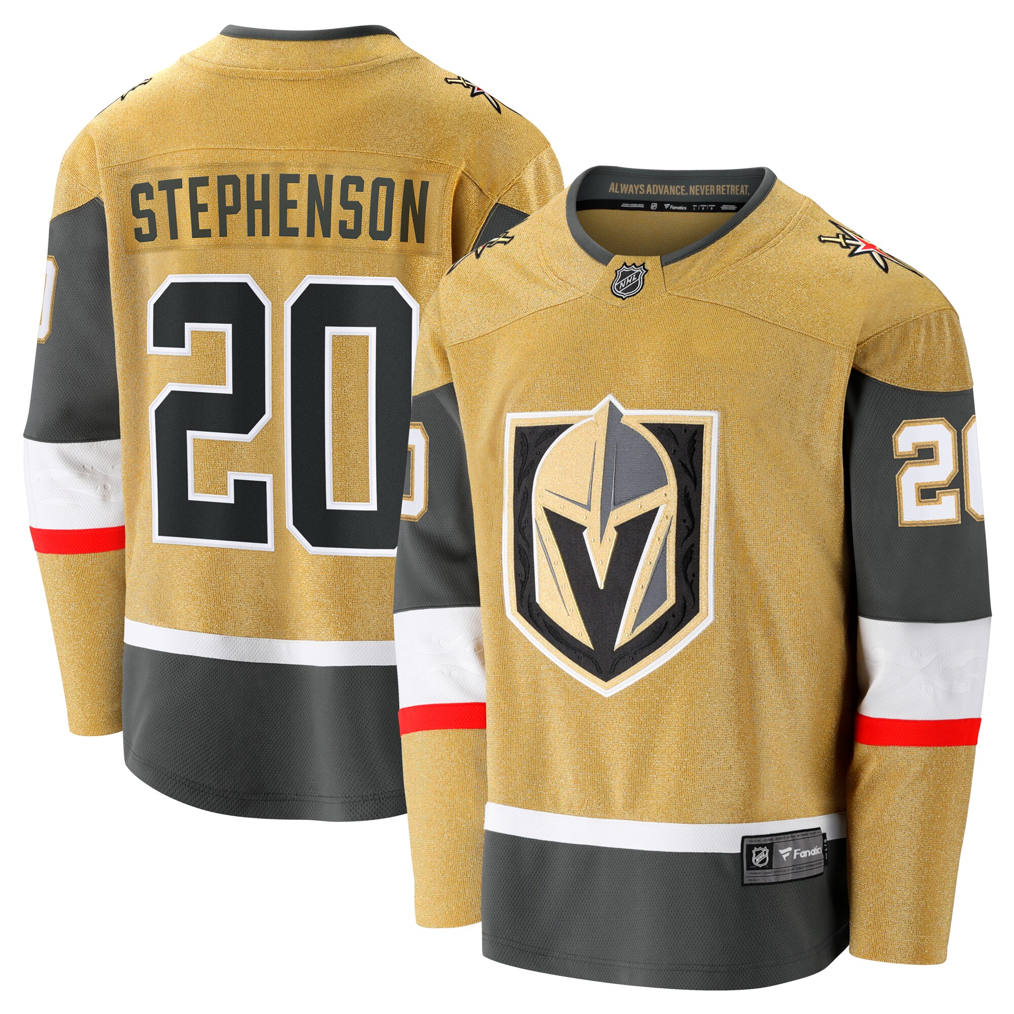 Chandler Stephenson Vegas Golden Knights Fanatics Home Breakaway Jersey – Gold