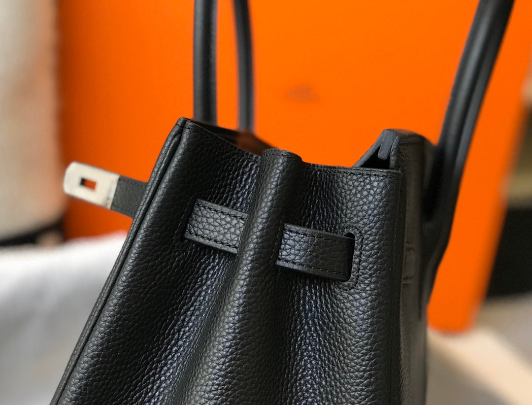 Hermes Birkin 35Cm Bag Black Togo Silver Hardware