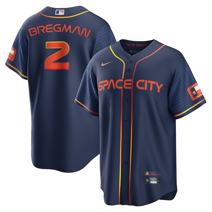 Alex Bregman Houston Astros City Connect Player Jersey Navy