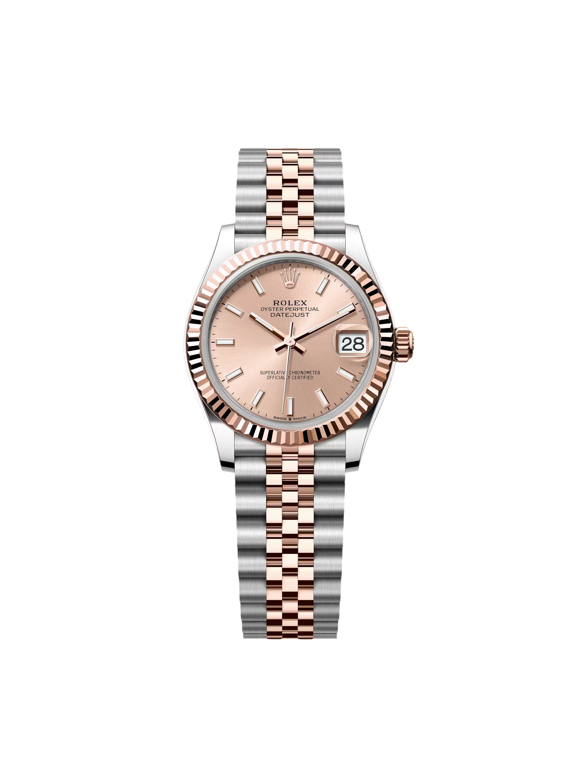 Rolex Datejust m278271-0009/0010 Rose 31mm Dial Oyster Bracelet Watch