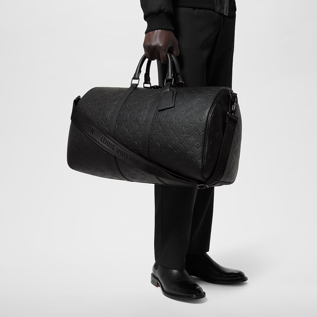 Louis Vuitton Keepall Bandouliere 50 Black 50cm M44810