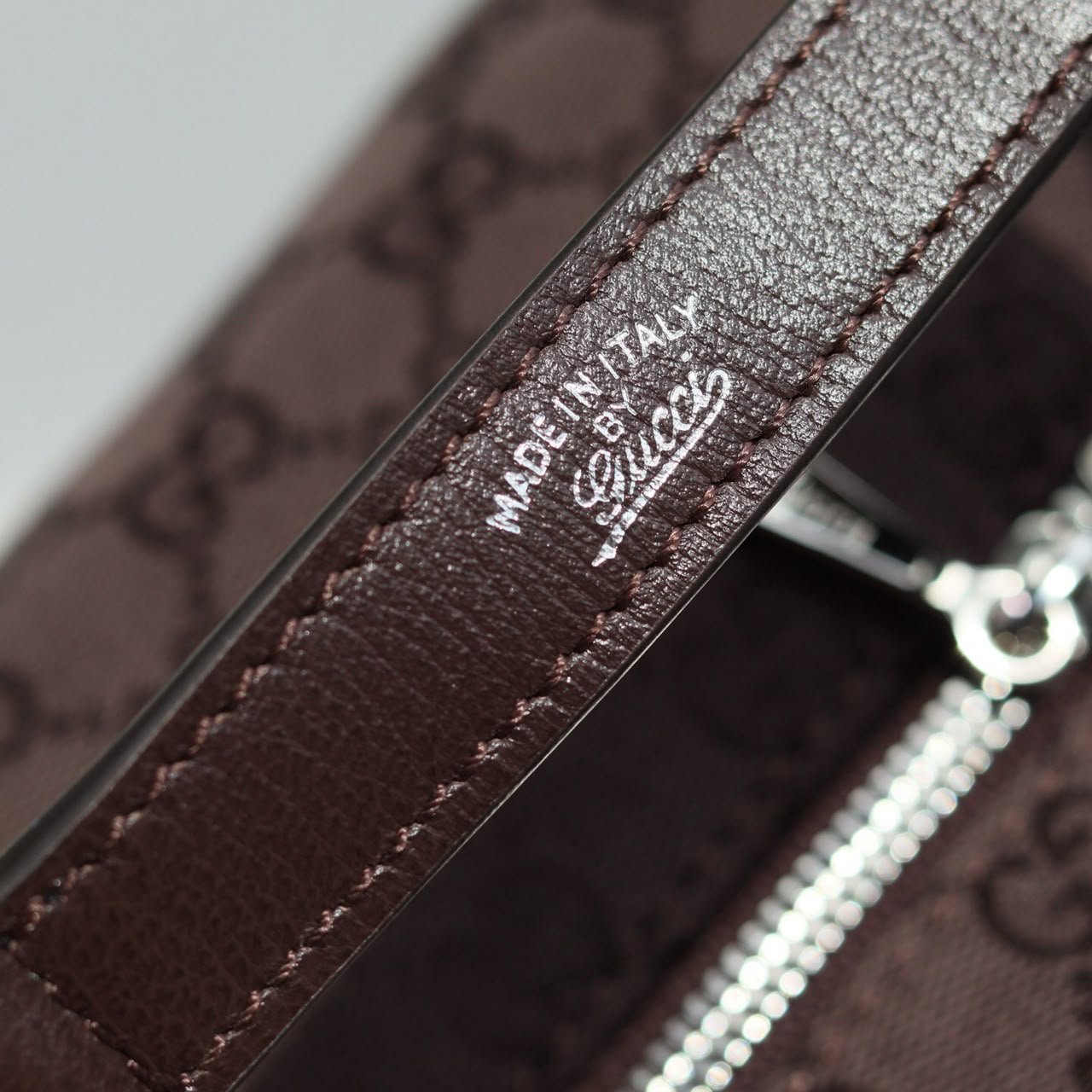 Gucci Brera Large Crossbody Bag 45cm/17.7in Dark Brown GG Canvas 864485