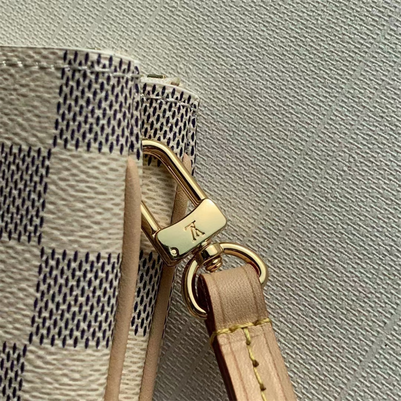Louis Vuitton Damier Azur Double Zip Pochette 20Cm N60460