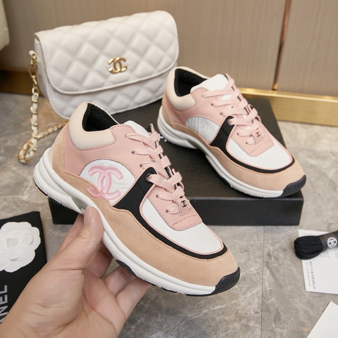 Chanel Wmns Sneaker Pink Black G34360 Y51525 K1276