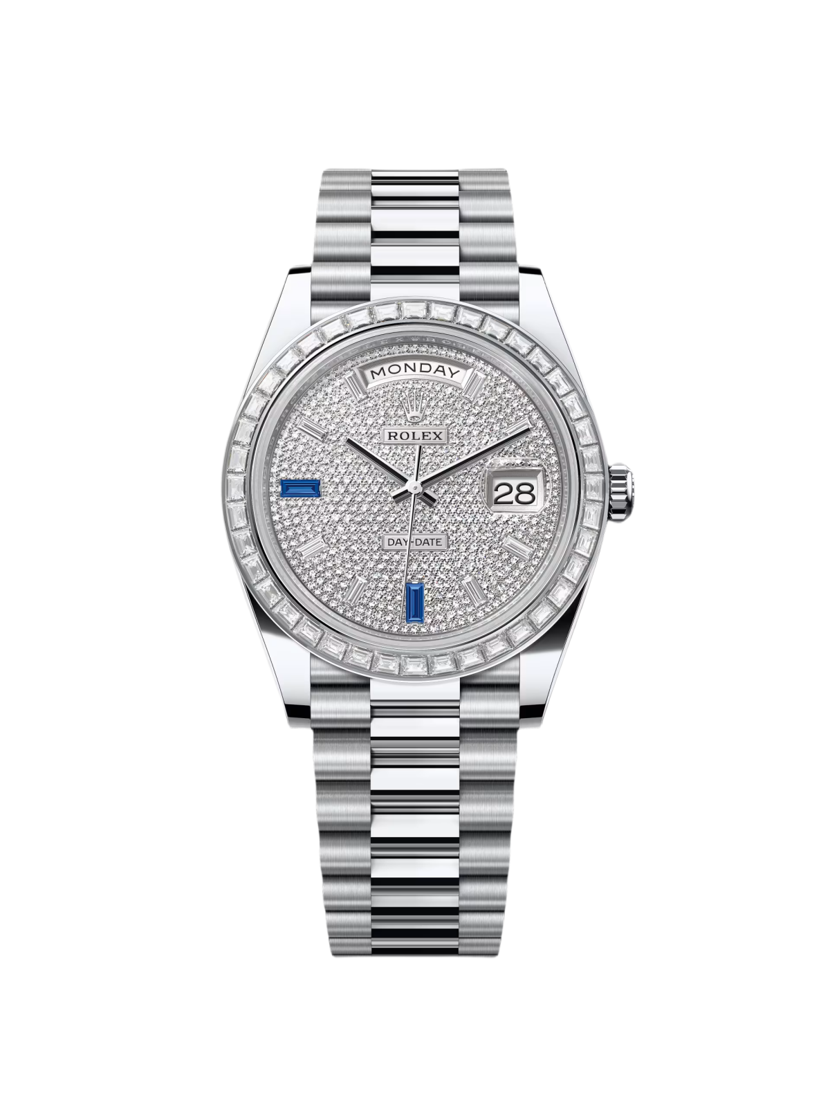【Super Clone】RLX Day-Date 40mm 228396TBR-0021 Diamonds Sapphires Dial