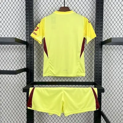 2025-26 Benfica Yellow Goalkeeper Kids Football jersey