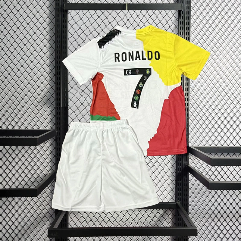 kids Cristiano Ronaldo Commemorative Edition Portugal Manchester United Real Madrid Juventus Sporting al nassr Football jersey