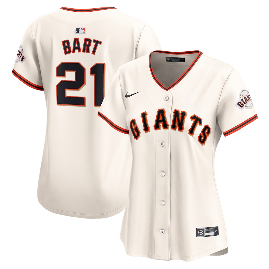Joey Bart San Francisco Giants Women's Home Limited Player Jersey Cream