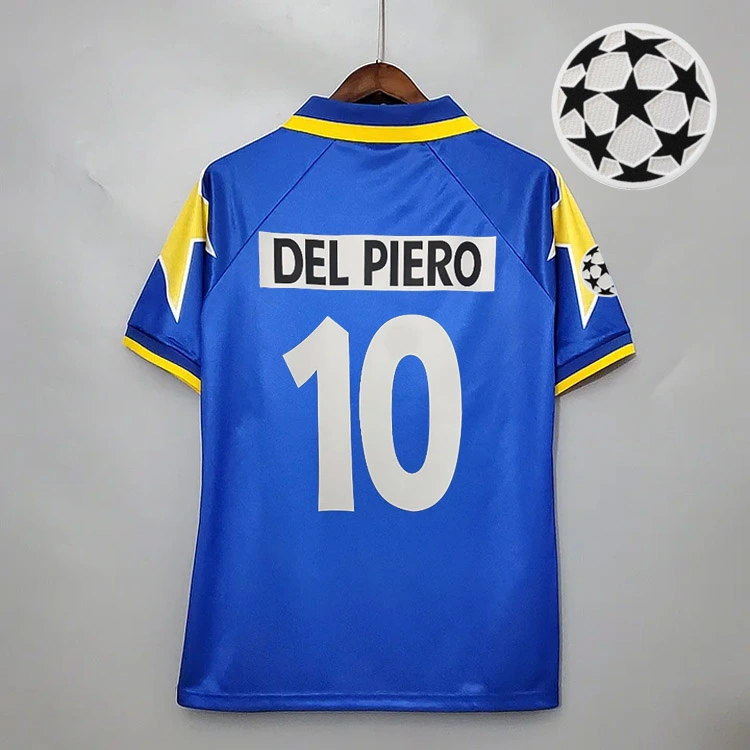 Retro 1995-97 Juventus away Del Piero Lombardo Vialli Conte Di Livio ZIDANE Football jersey retro