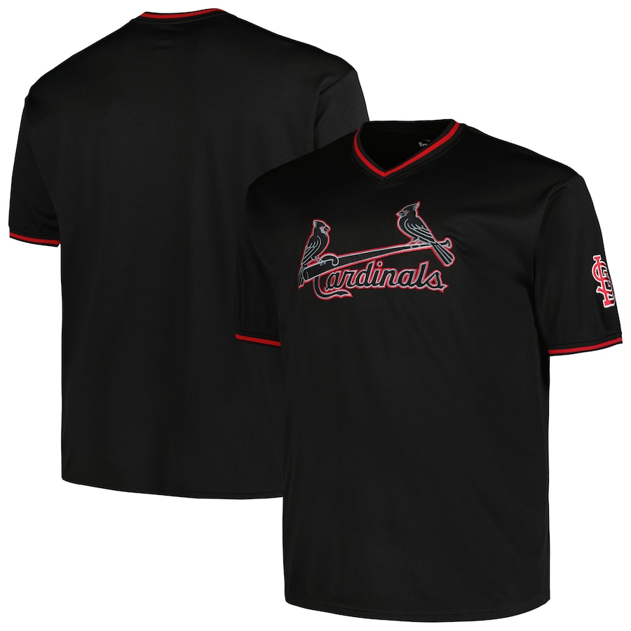 St. Louis Cardinals Profile Big&Tall Pop Fashion Jersey Black
