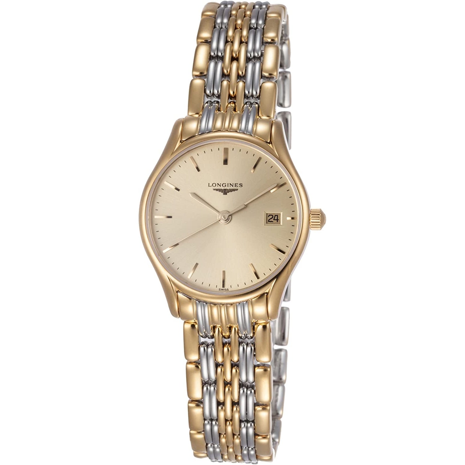 【Super Clone】Longines Women's L4.259.2.32.7 Lyre Two-Tone Stainless Steel Watch
