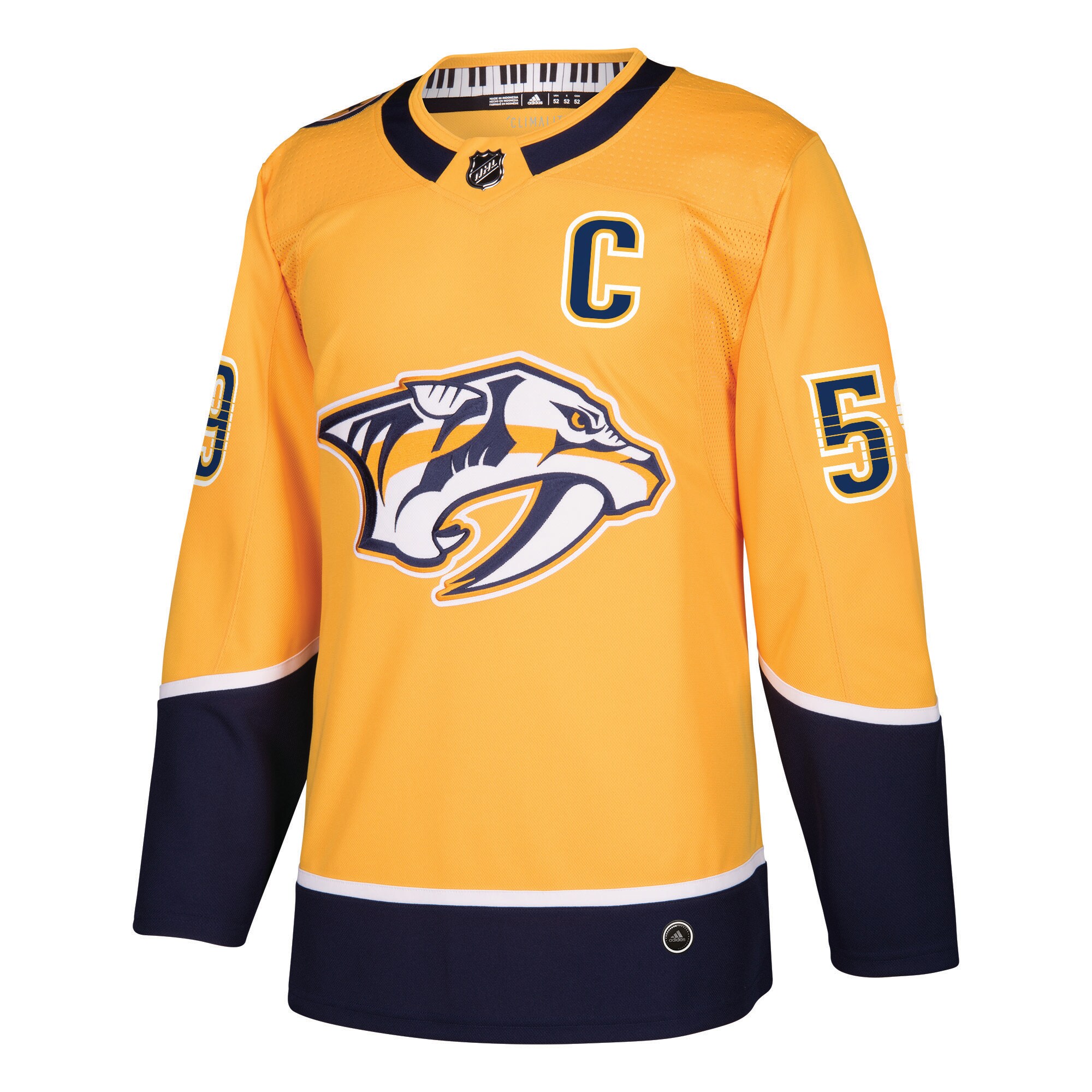 Roman Josi Nashville Predators adidas Home Authentic Player Jersey – Gold