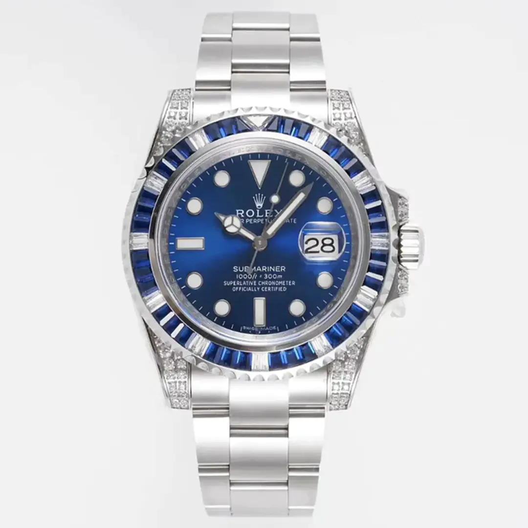 Rolex SUBMARINER M116659SABR SILVER BLUE DIAMOND 40MM
