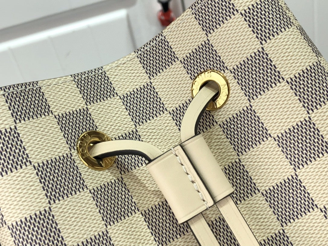 Louis Vuitton Damier Azur N Ono  Bb Bucket 20Cm