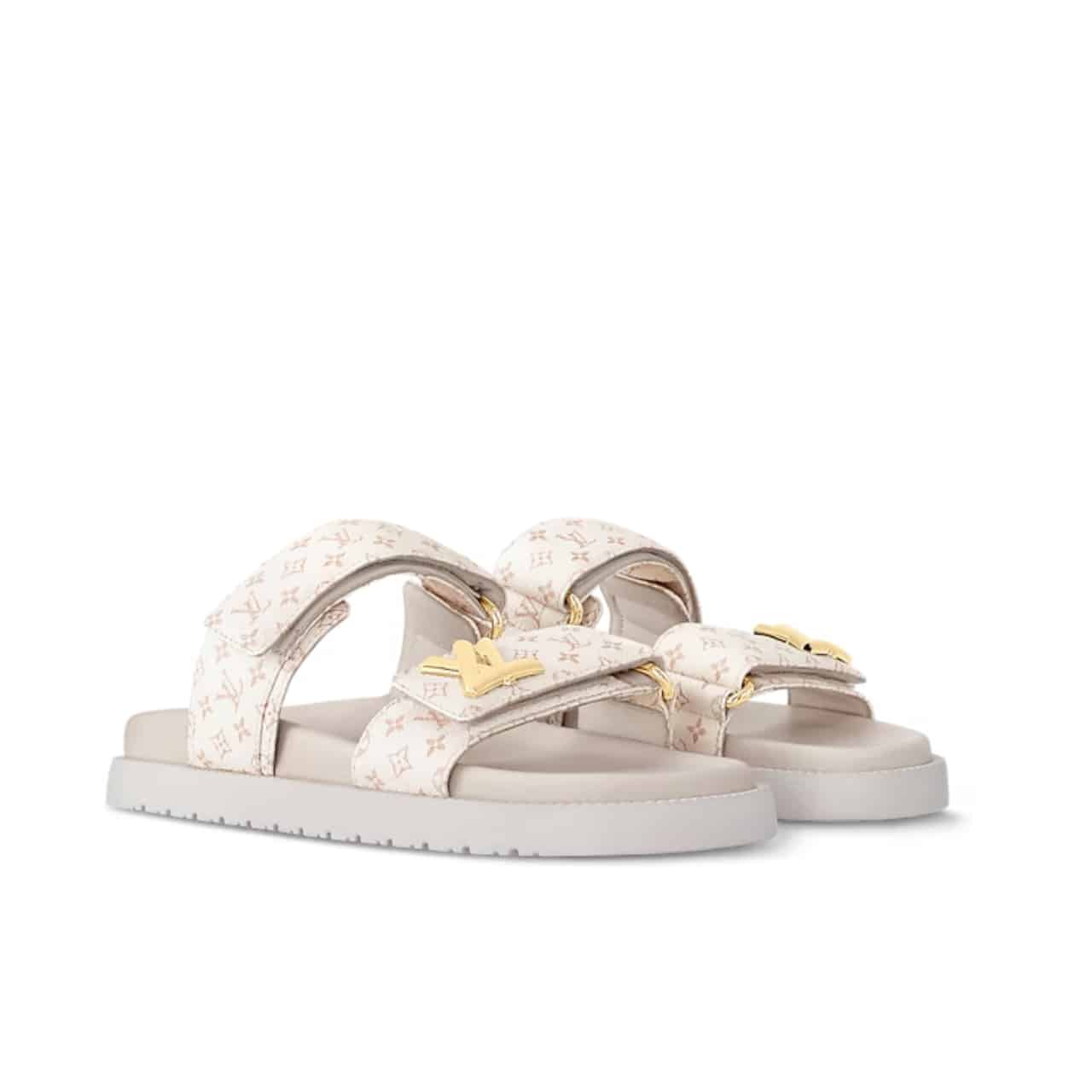 Louis Vuitton Lv Sunset Flat Comfort Mule White 1Ad1Ia